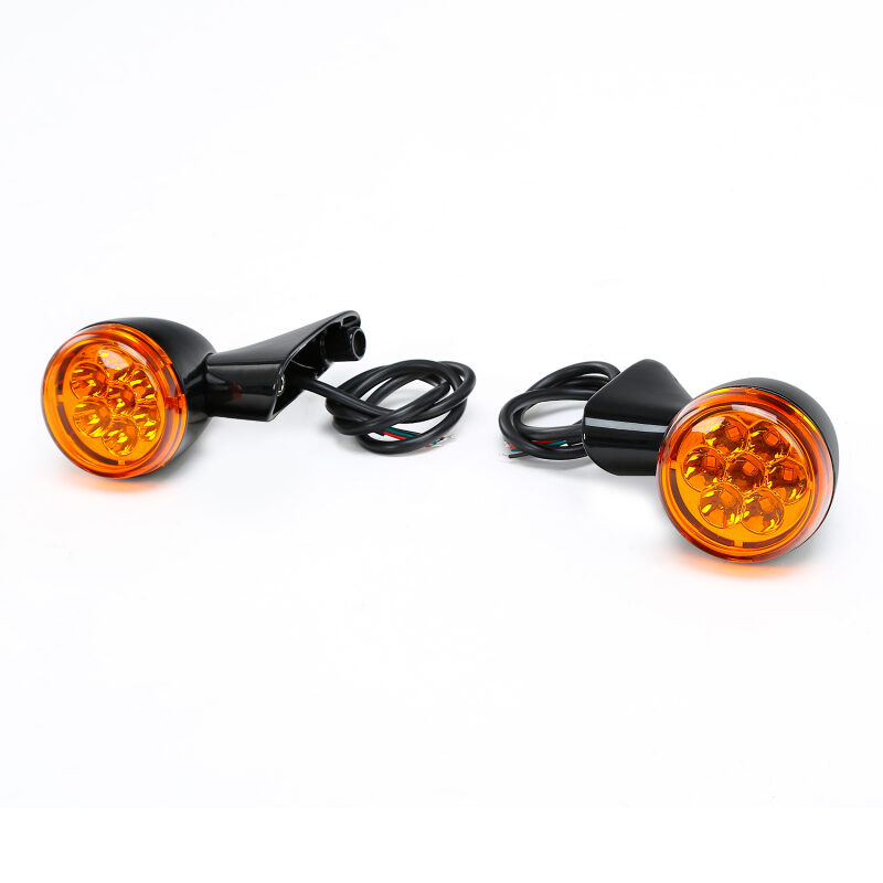 Black Turn Signals Light Bracket 4 Wires Fit For Harley Touring