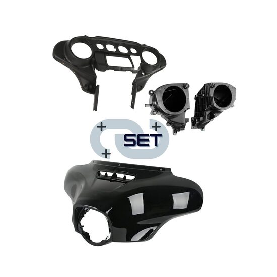 Street glide fairing and speaker enclosure set (matt inner fairing)