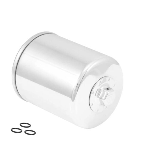  K&N® premium oil filter (Chrome)