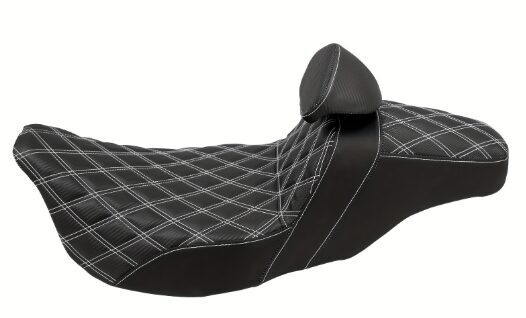  Seat With adjustable Driver Backrest Cushion for Touring 2009+