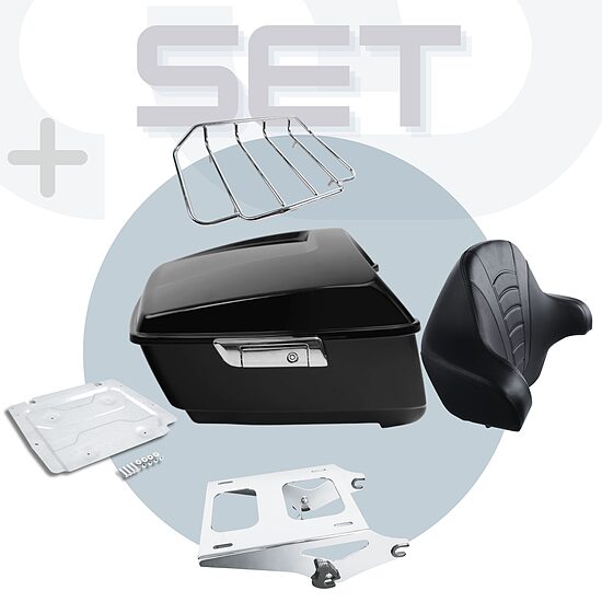 Full size Tour Pack Chrome Set for Touring 2014+