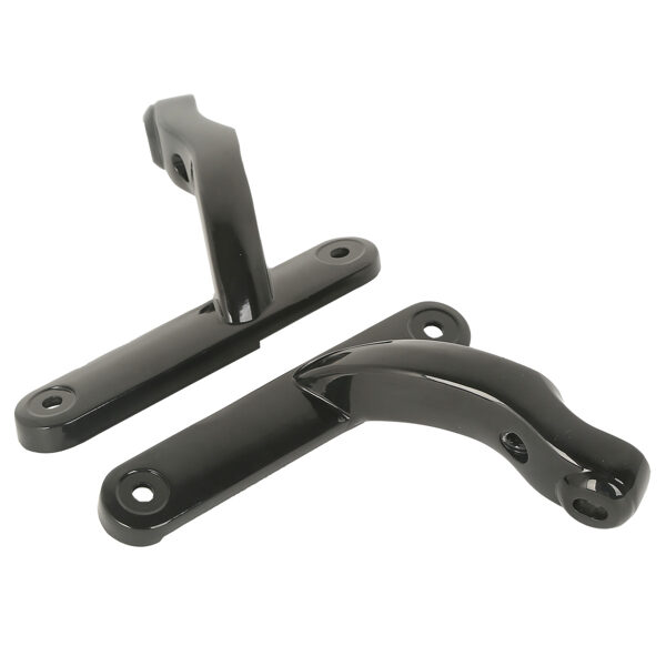 Bright Black Auxiliary Lighting Brackets For Electra Glide 2014+