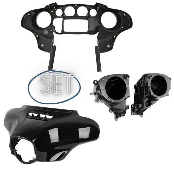 Street glide fairing and speaker enclosure set